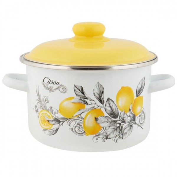 Кастрюля эмалированная Appetite Citron 5.5л (6RD221M)