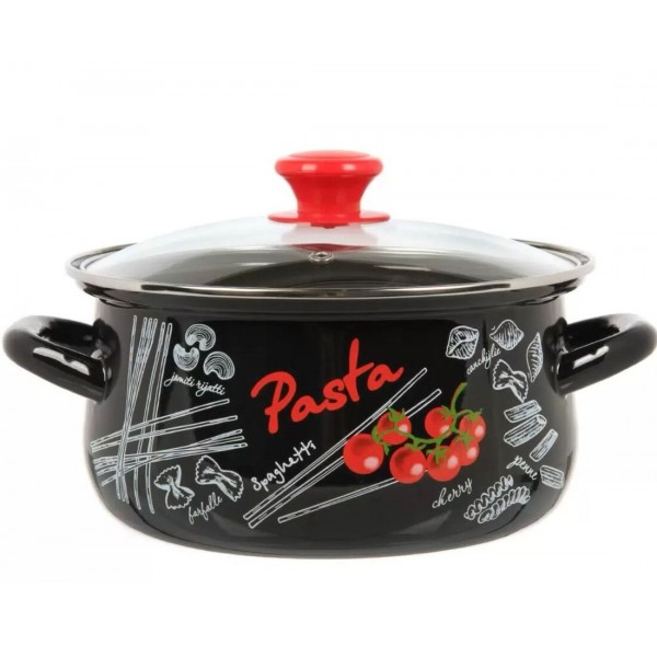 Кастрюля эмалированная КМЗ Болоньезе 2л (61915-103/4.02-У4)