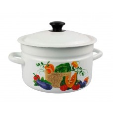 Кастрюля эмалированная КМЗ Сочные овощи 8л (41804-202/6-У2)