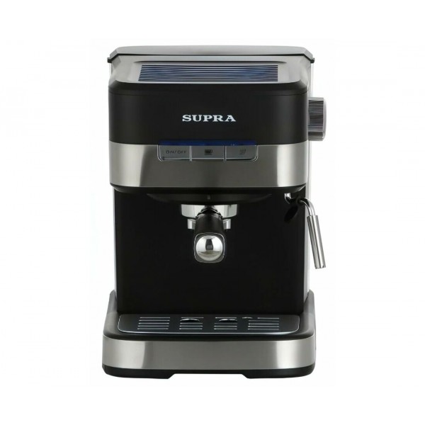 Кофеварка рожковая Supra CMS-1500 черный/серебристый