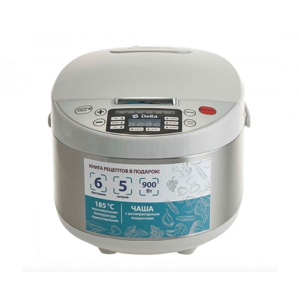 Мультиварка DELTA DL-6529 900Вт 5л белый