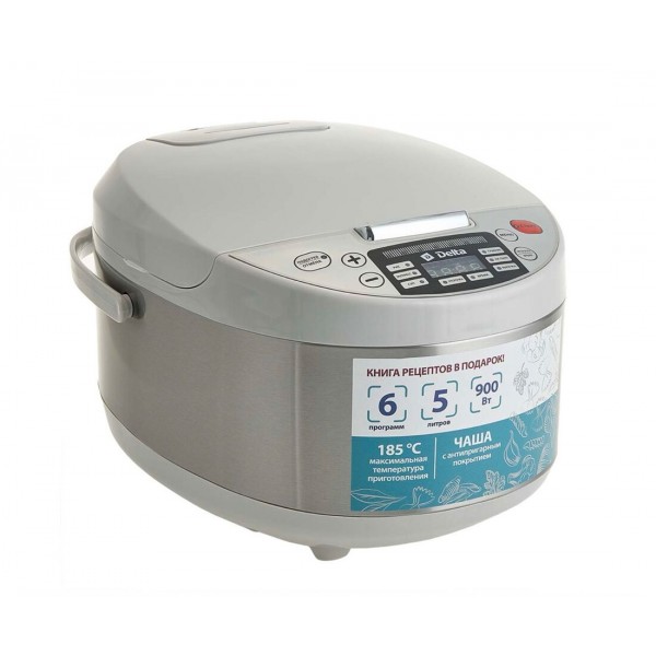 Мультиварка DELTA DL-6529 900Вт 5л белый