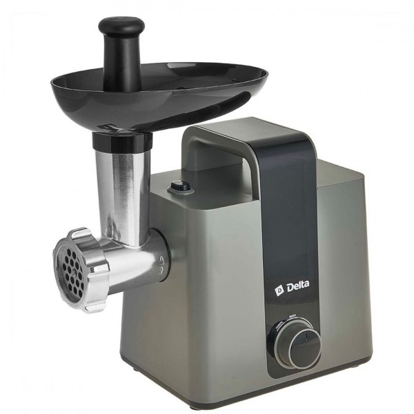 Мясорубка DELTA DL-6107M 2000 Вт серый/черный