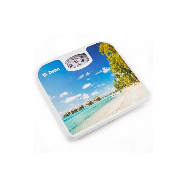 Напольные механические весы Delta D-9410 с декором Райский остров