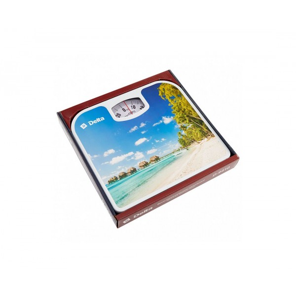 Напольные механические весы Delta D-9410 с декором Райский остров