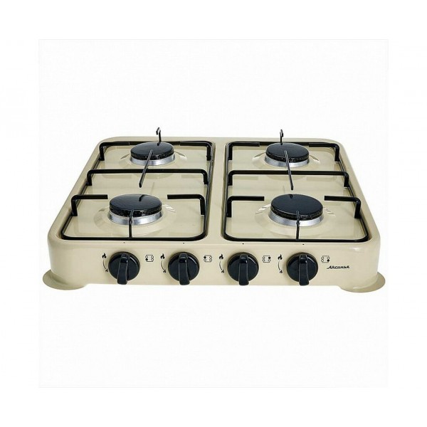 Плита газовая настольная Аксинья КС-108 бежевая