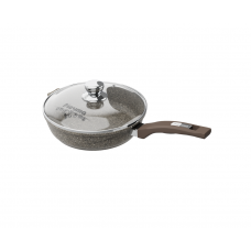 Сковорода Мечта Premium mokko с24902 24см с крышкой