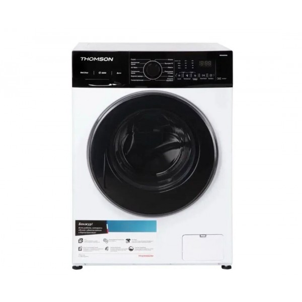 Стиральная машина автомат THOMSON WD30E8I01 с сушкой, с паром, 8кг, инверторная, белый