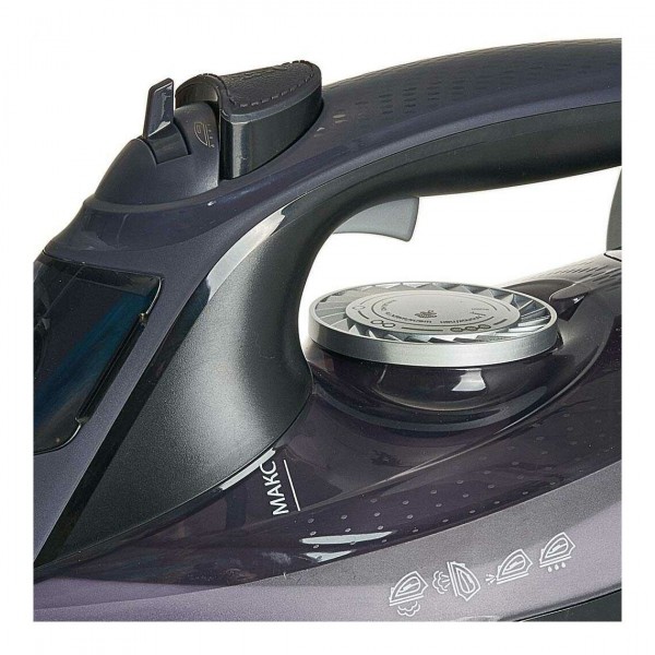 Утюг DELTA LUX DE-3009 3000 Вт черный/фиолетовый