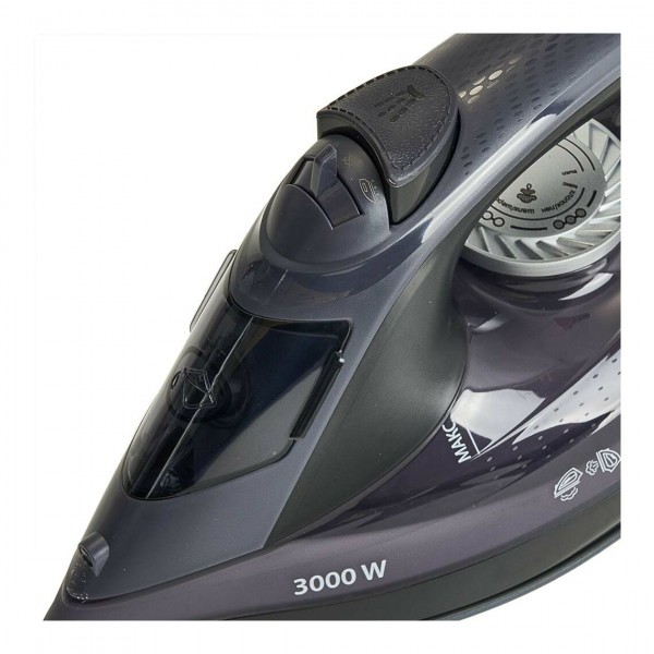 Утюг DELTA LUX DE-3009 3000 Вт черный/фиолетовый