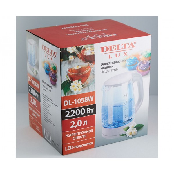 Электрочайник DELTA LUX DL-1058W