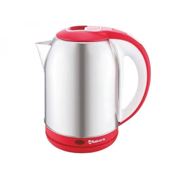 Электрочайник Sakura SA-2164WR 2.5л красный/белый