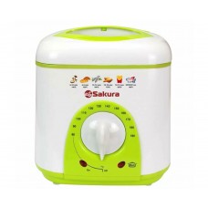 Фритюрница Sakura SA-7654GR 950 Вт белый/зеленый