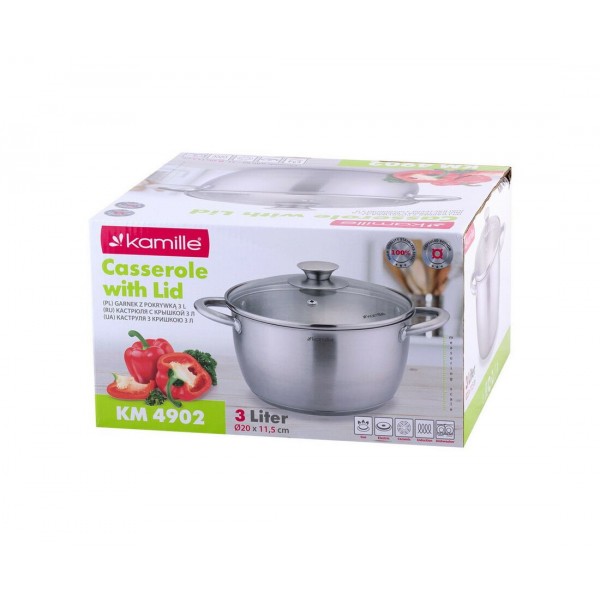 Кастрюля 3 л Kamille KM-4902
