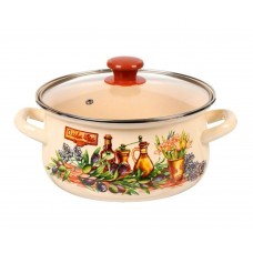 Кастрюля эмалированная КМЗ Италика 2л (61904-102/4.02-У4)