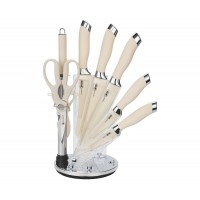 Набор кухонных ножей 9 предметов Zeidan Z-3128 с подставкой