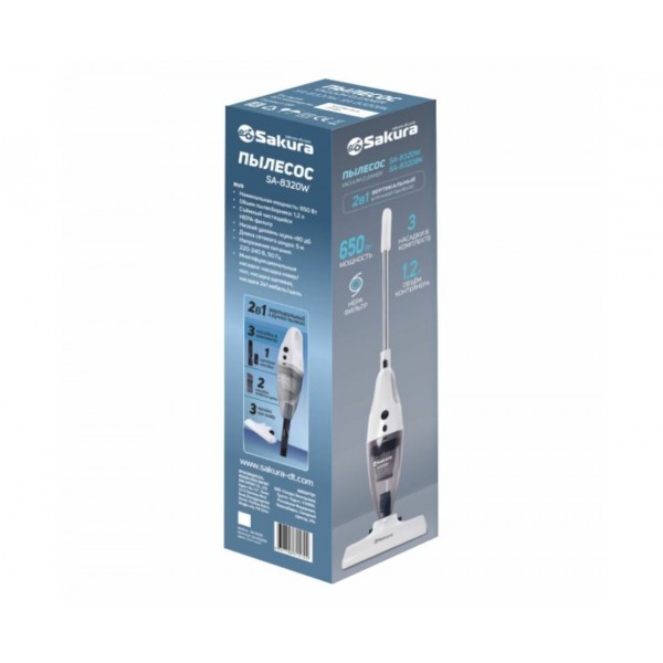 Пылесос вертикальный Sakura SA-8320BK