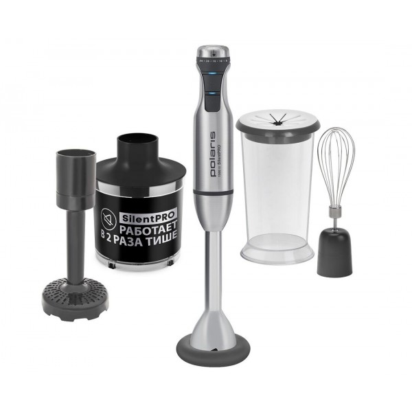 Блендер погружной Polaris PHB 1583L 1500Вт серебристый