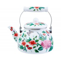 Чайник эмалированный Гортензия ТМ Appetite FT5-2,5-GR 2,5л