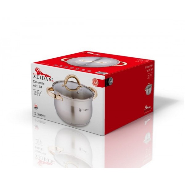 Кастрюля 3 л Zeidan Z501078
