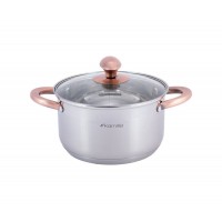 Кастрюля 4,5 л Kamille KM-4933 с медными ручками