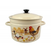 Кастрюля эмалированная КМЗ Подворье 8л (41804-202/6-У2)