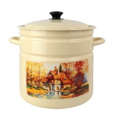 Кастрюля эмалированная КМЗ Старая мельница 12л (41804-242/6-У2)