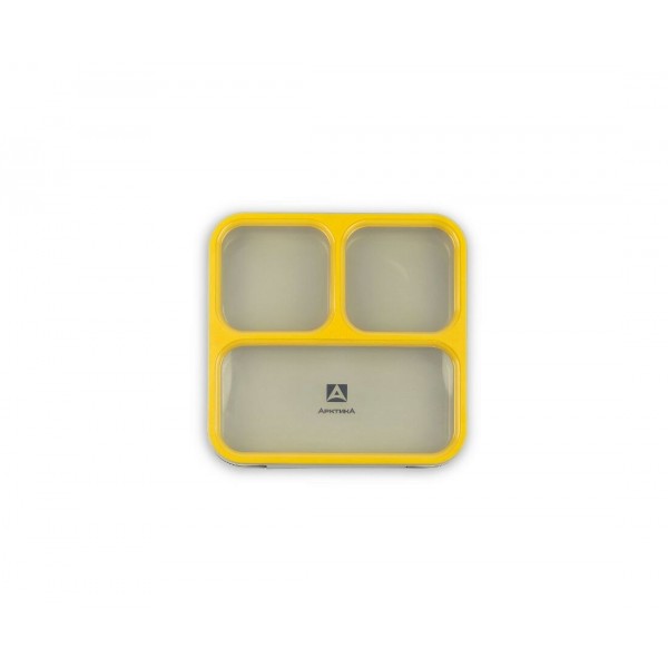 Ланч бокс с отделениями Арктика 033-800 0.8 л желтый/черный