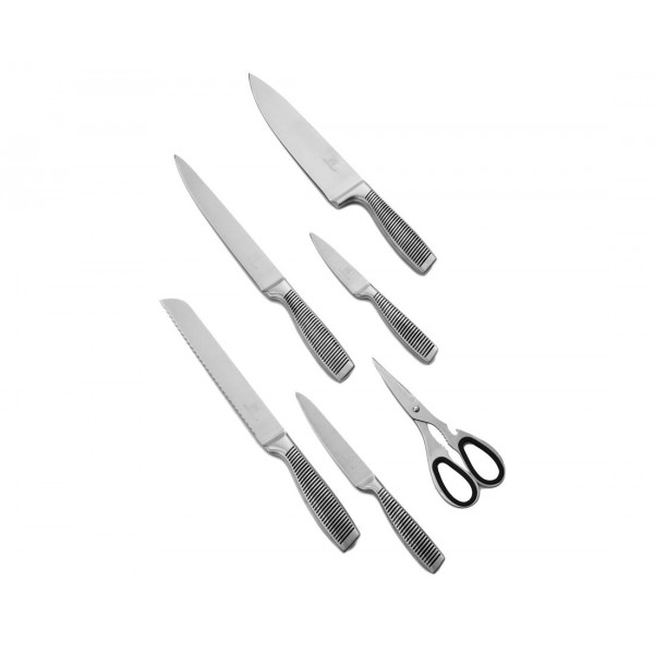 Набор кухонных ножей 7 предметов HOFFMANN НМ 6674 с подставкой