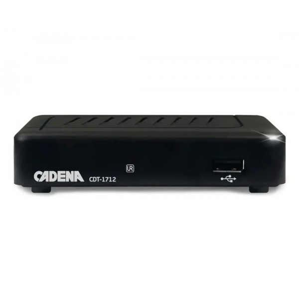 Ресивер DVB-T2 Cadena CDT-1712 черный