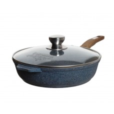 Сковорода с крышкой Мечта Premium blue алюминиевая с антипригарным покрытием 22см (с22903)