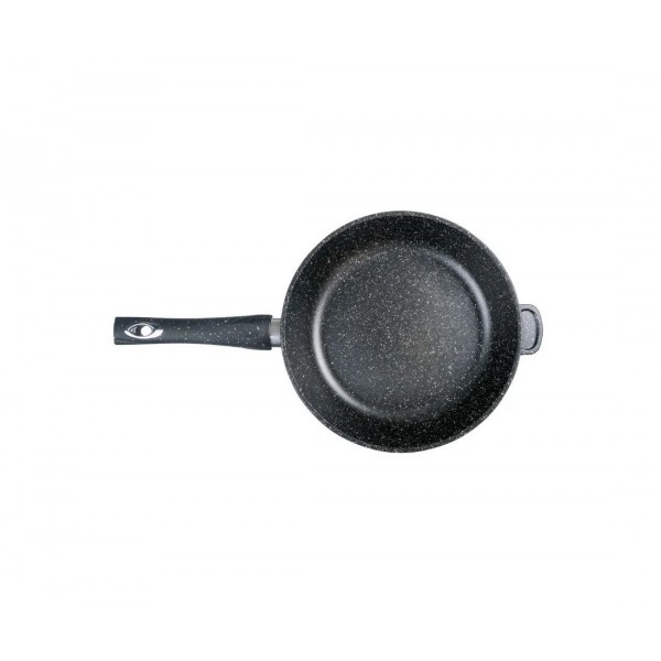 Сковорода со съемной ручкой и крышкой Горница гранит с3054аг 30см