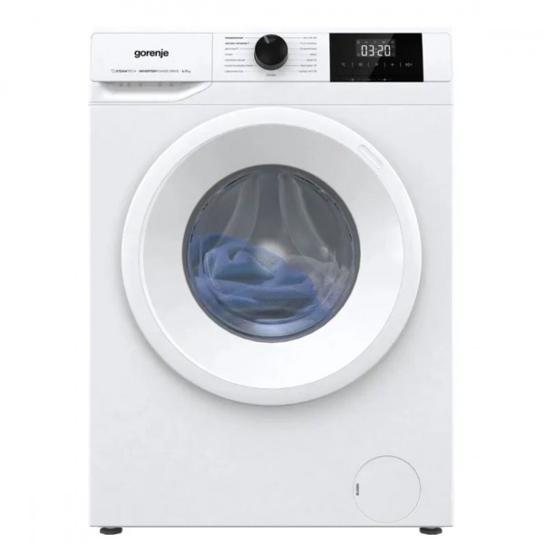 Стиральная машина автомат Gorenje W5NGPI72SBS/C 7кг, с паром, инверторная, белый