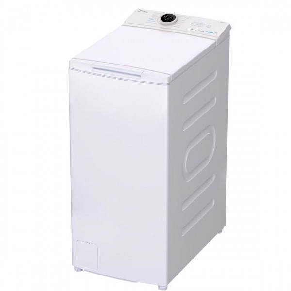 Стиральная машина автомат Midea MF100T80BS/W-RU вертикальная, с паром, 8кг, инверторная, белый