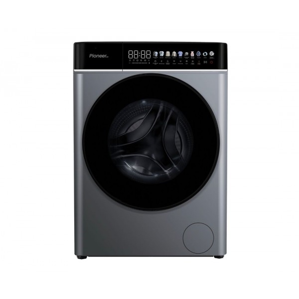 Стиральная машина автомат Pioneer WM-140801M_SL с паром, 8кг, инверторная, серебристый