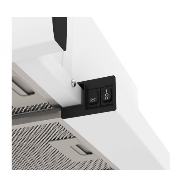 Вытяжка встраиваемая ELIKOR Интегра GLASS 60П-400-В2Л белый/стекло белое