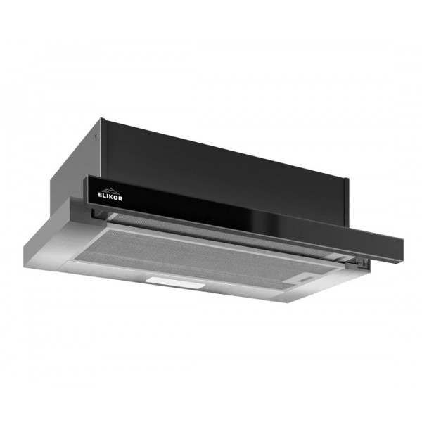 Вытяжка встраиваемая ELIKOR Интегра GLASS 60П-650-В2Л черный/стекло черное