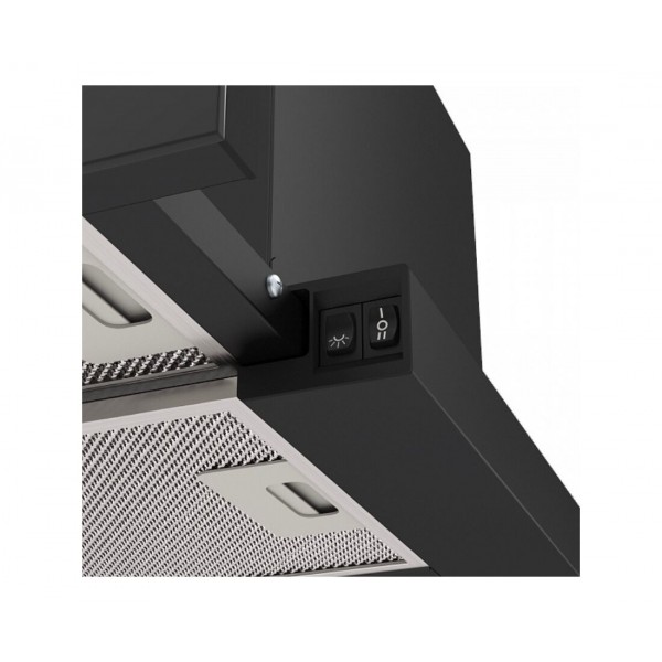 Вытяжка встраиваемая ELIKOR Интегра GLASS 60П-650-В2Л черный/стекло черное